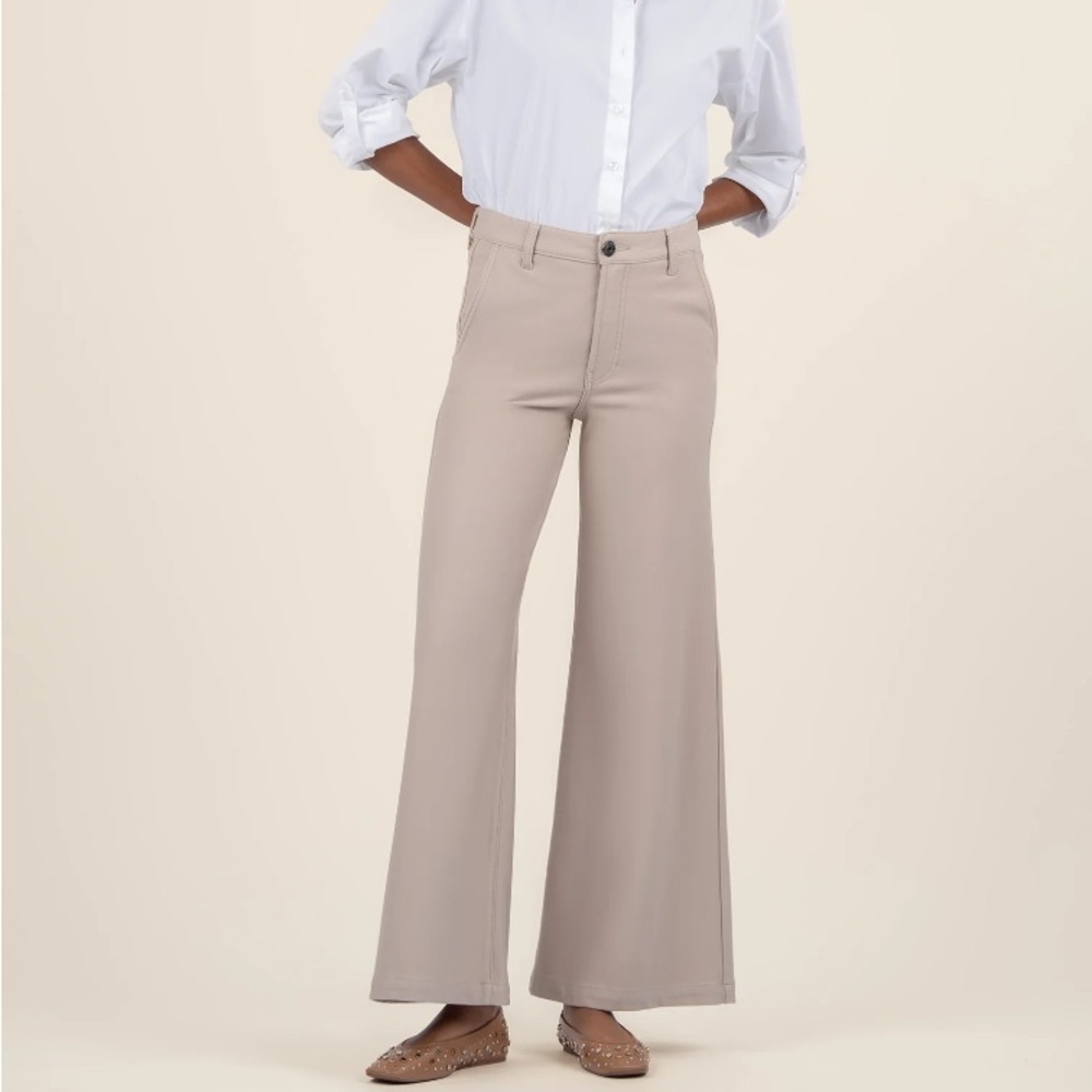 Kut from the Kloth Wide Leg Pants in Taupe